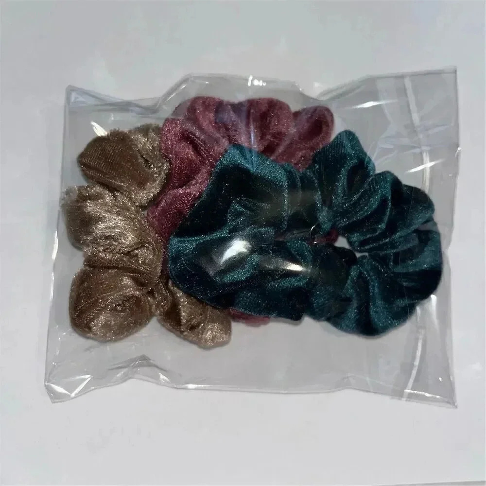 B1G1 Velvet Scrunchies Hair Bands Elastic Ties Set of 3